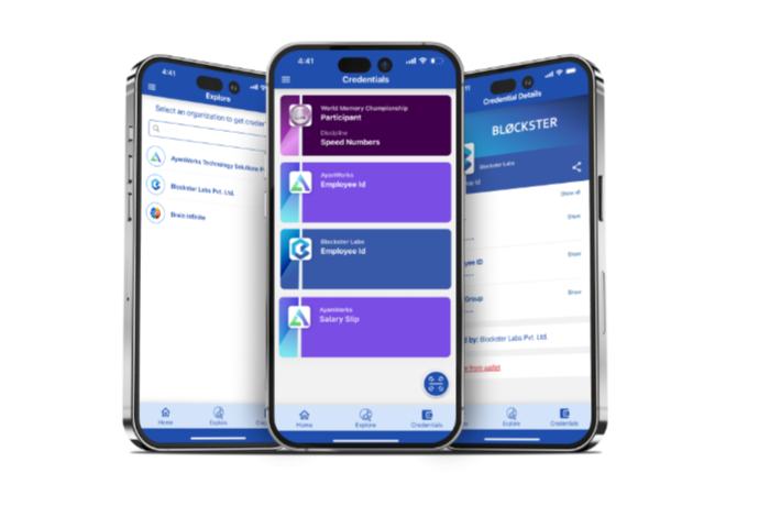 Decentralized identity mobile wallet