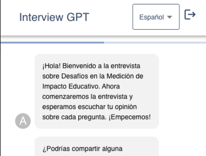 Flujo móvil de entrevista
