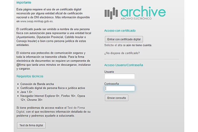 Electronic Archive Service Website