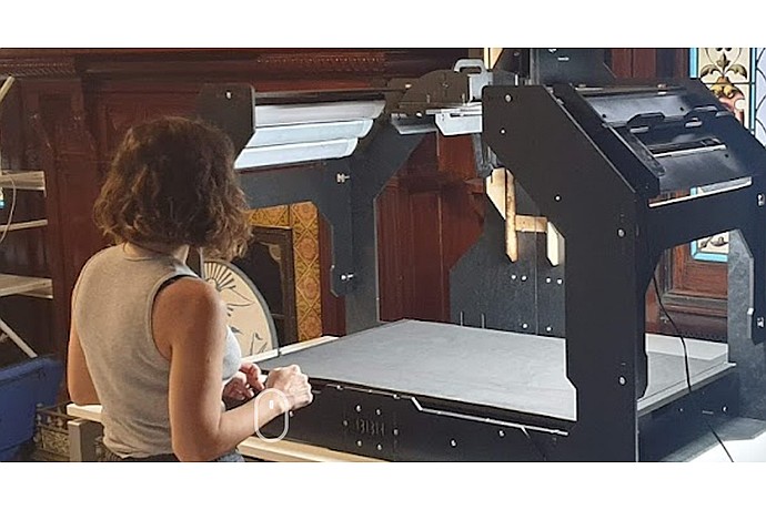 Scanning Woman Portrait