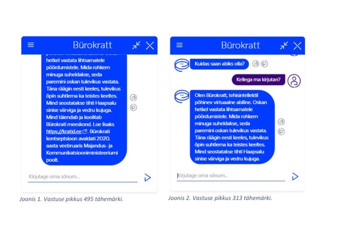 Bürokratt assistant conversation interface
