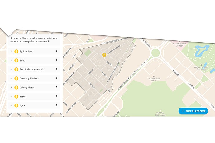 Map-Based Public Service Report