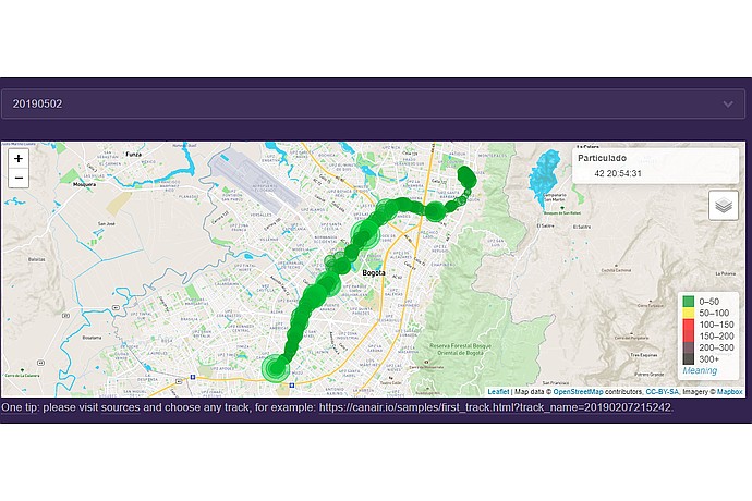 Bogotá Air Quality Map