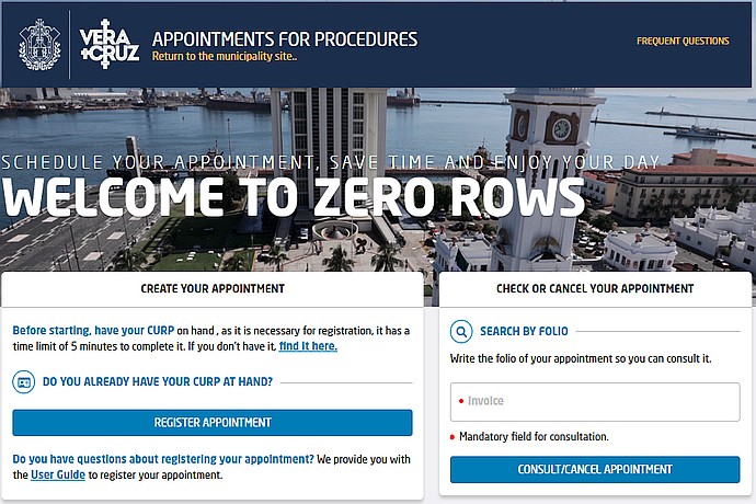 Appointment Scheduling in Vera Cruz