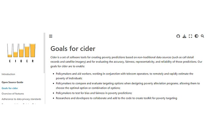 Webpage for Cider