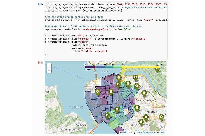 Map Interface in Jupyter Notebook