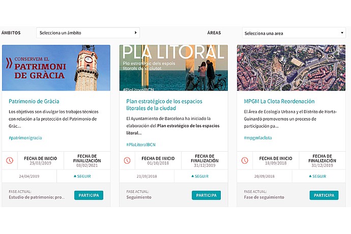 Barcelona Civic Projects Dashboard