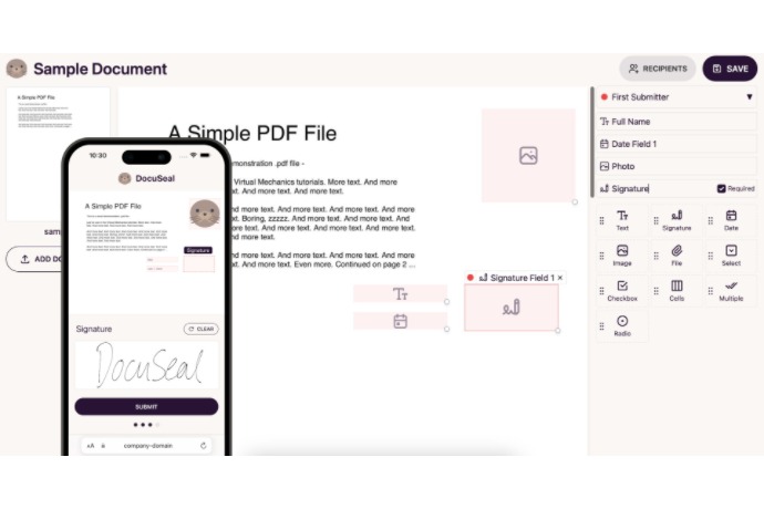 Firma y automatización de PDFs con DocuSeal