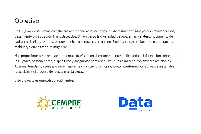 CEMPRE Uruguay Waste Project