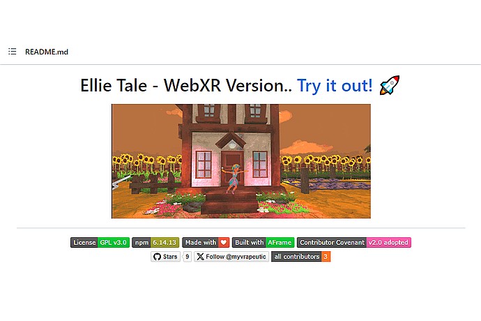 Ellie Tale WebXR Experience