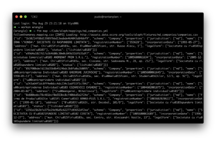 Data Import in FollowTheMoney using ftm map