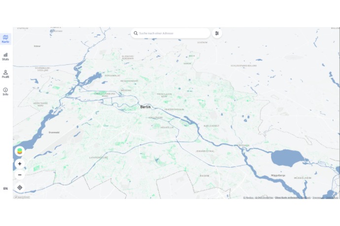 Interactive urban tree map in Gieß den Kiez