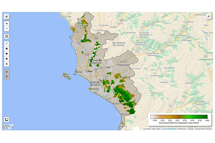 Lima Region Vegetation Map