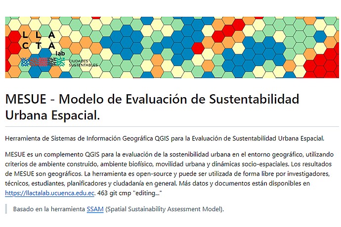 MESUE Tool Description and Urban Standards