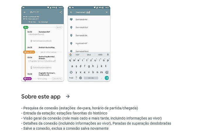 Public Transport Mobile Application Interface