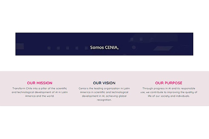 CENIA Mission, Vision, and Purpose Statements