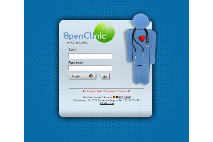 Login screen