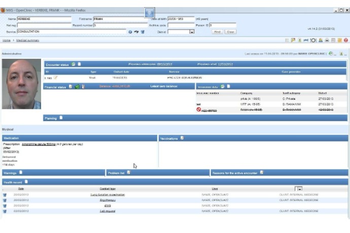 Patient clinical summary