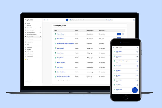 Content Management System Interface