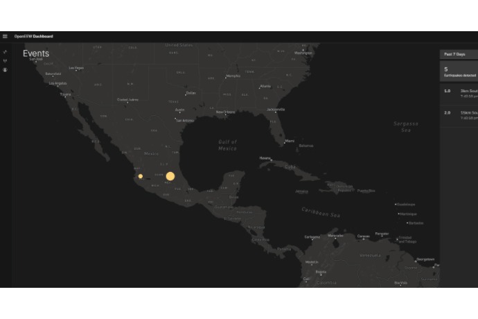 Dashboard de monitoreo sísmico en tiempo real