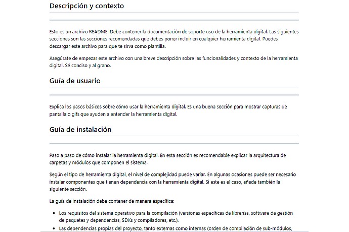 README File Description in Spanish