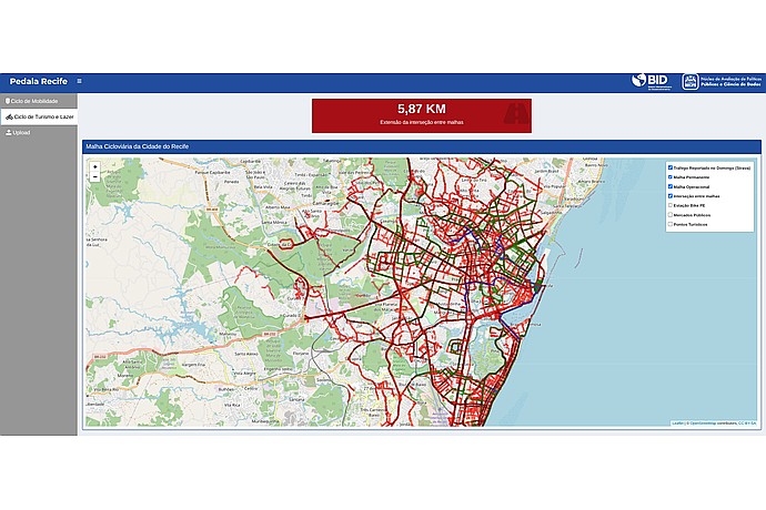 Recife Cycling Infrastructure Map