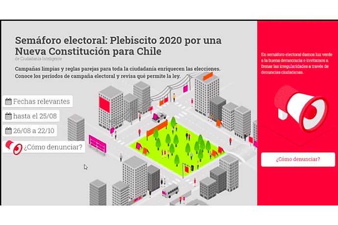 Semáforo Electoral: Plebiscito de 2020 para uma nova Constituição no Chile"