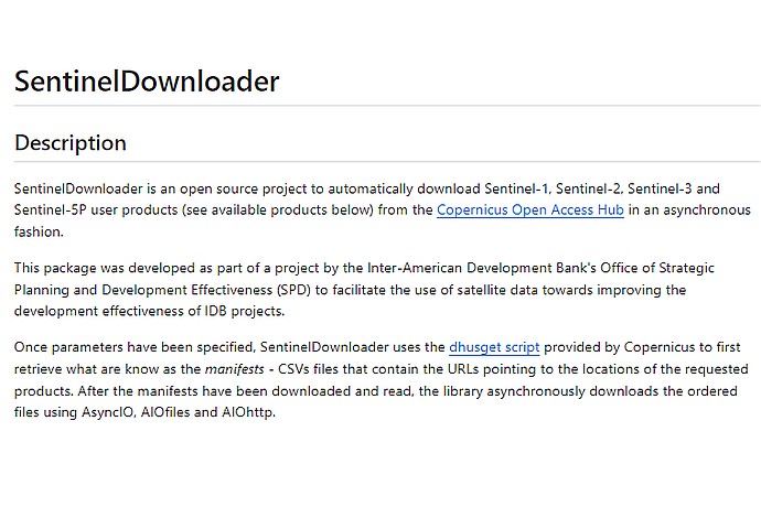 SentinelDownloader Description