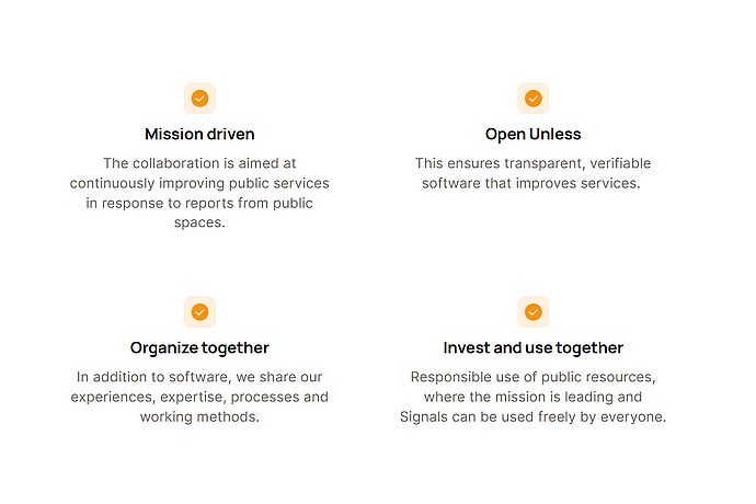 Core Values Section on Website