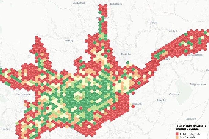 Tertiary Activities and Housing Map