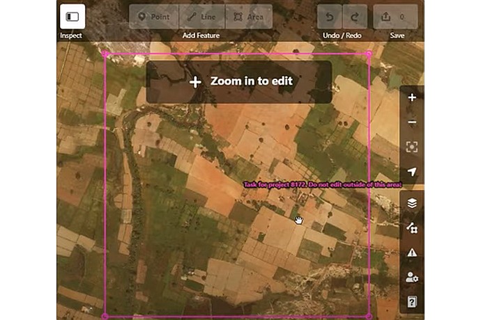 Mapping Interface Satellite View