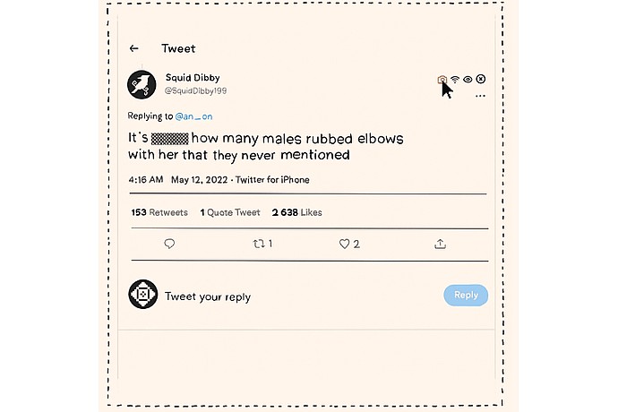 Redacted Twitter Post Description