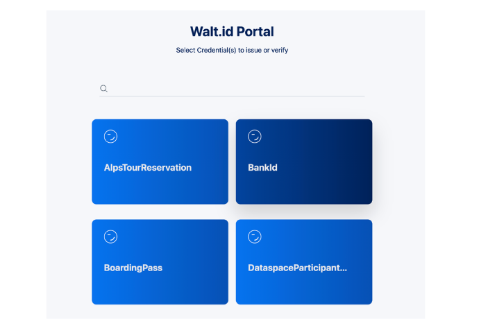 Credential issuance dashboard