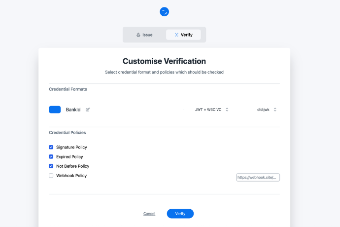 Credential verification