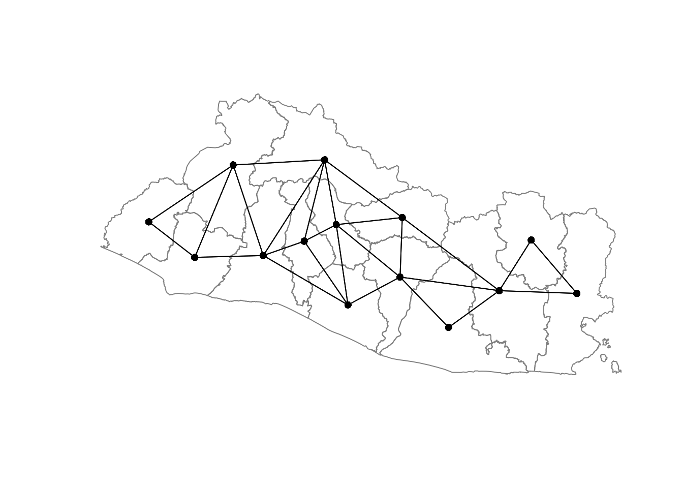 Neighboring Structures at the Departamento Level